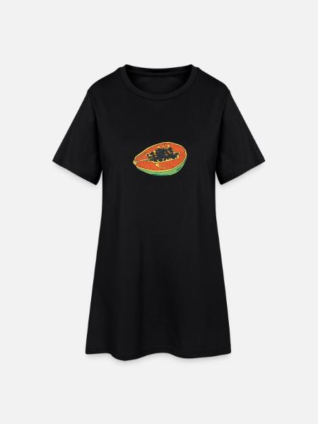Papaye d’été fruit savoureux plaisir cadeau - Robe T-shirt Femme - noir
