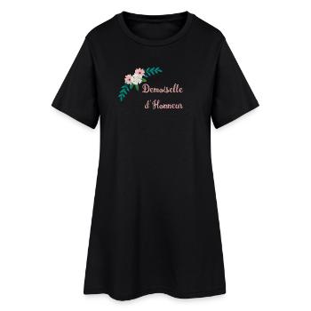 Demoiselle d Honneur - Collection Bucolique - Robe T-shirt Femme - noir - Devant