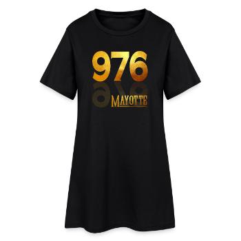 MAYOTTE - Women’s T-Shirt Dress - black - Front
