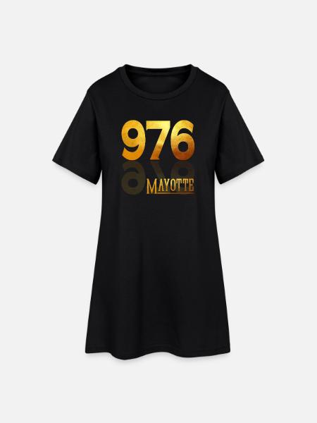 MAYOTTE - Robe T-shirt Femme - noir