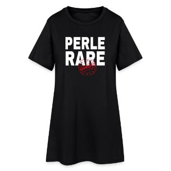 Design Éclat PerleRare - Robe T-shirt Femme - noir - Devant