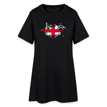 England - Women’s T-Shirt Dress - black - Front