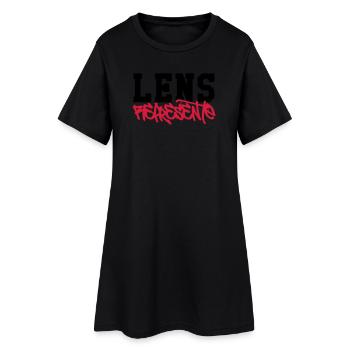 Lens Représente ! - Robe T-shirt Femme - noir - Devant