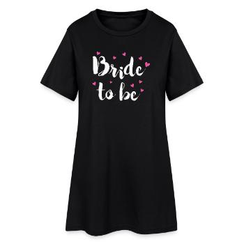 Bachelorette Party mariée marié mariage - Robe T-shirt Femme - noir - Devant