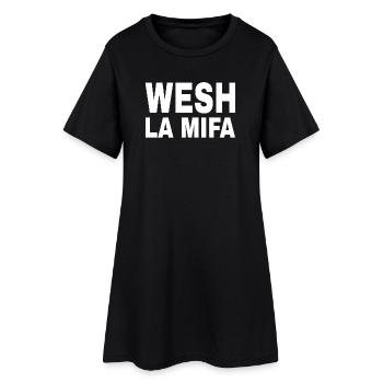 Expression artistique de la Mifa engagée - Robe T-shirt Femme - noir - Devant
