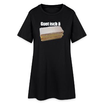 Guet isch gâteaux à la crème - Robe T-shirt Femme - noir - Devant