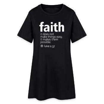 Faith - Women’s T-Shirt Dress - black - Front