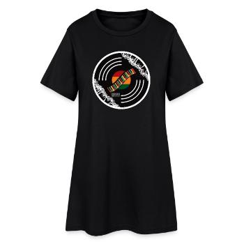 Clavier Sound Circle Rainbow - Robe T-shirt Femme - noir - Devant