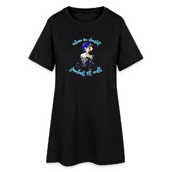 Vélo Sport - Robe T-shirt Femme - noir - Devant