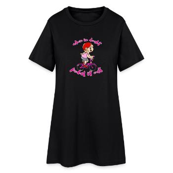 Vélo Sport - Robe T-shirt Femme - noir - Devant