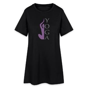 Yoga - Women’s T-Shirt Dress - black - Front