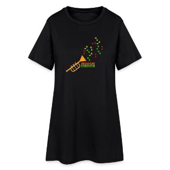 Trompette Underground Soundsystem - Robe T-shirt Femme - noir - Devant