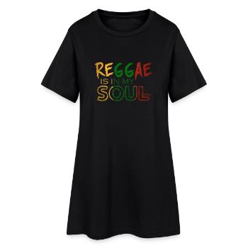 Reggae soul aux couleurs vives - Robe T-shirt Femme - noir - Devant