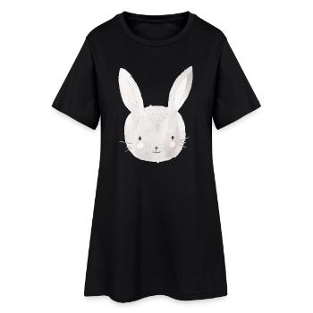 Bunny Rabbit Family Easter bunny - Women’s T-Shirt Dress - black - Front