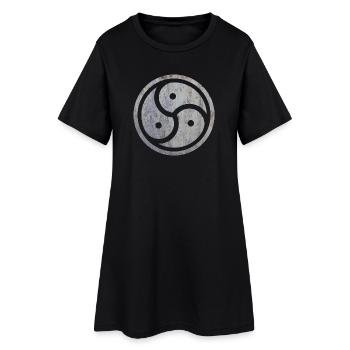 latex bondage symbole fétiche domine maîtresse - Robe T-shirt Femme - noir - Devant