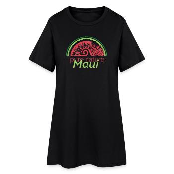 Nature Maui Symbole Melon Fruit Fruits Hawaii - Robe T-shirt Femme - noir - Devant