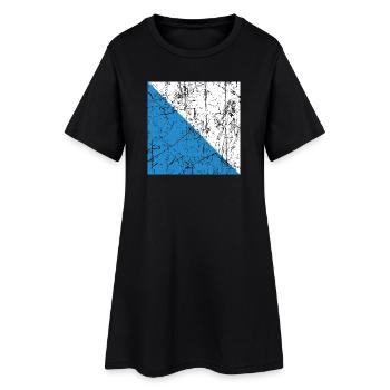 drapeau Zurich Zuerich Fahne Schweiz Suisse - Robe T-shirt Femme - noir - Devant