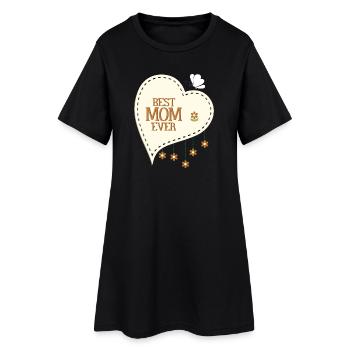 Beste Mutter aller Zeiten - Frauen T-Shirt-Kleid - Schwarz - Vorne