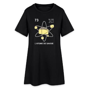 L'atome de Savoie - Robe T-shirt Femme - noir - Devant