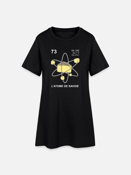 L'atome de Savoie - Robe T-shirt Femme - noir