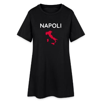 Naples Neapel Souvenir de Naples - Robe T-shirt Femme - noir - Devant