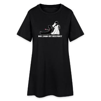 Junggesellinnenabschied Hochzeitsfeier Polterabend - Frauen T-Shirt-Kleid - Schwarz - Vorne