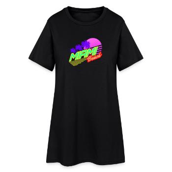 Miami Beach Sunset - Women’s T-Shirt Dress - black - Front