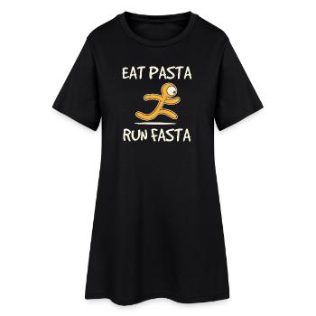 Pâtes Asciuta Pâtes Italie Nourriture Nourriture préférée - Robe T-shirt Femme - noir - Devant