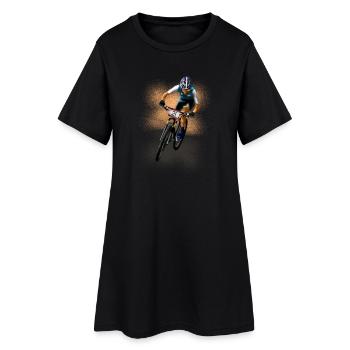 mountainbike - Robe T-shirt Femme - noir - Devant
