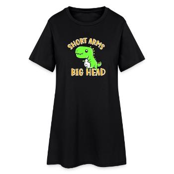 T-Rex - Robe T-shirt Femme - noir - Devant