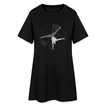 Handstand Balance Geometry Logo Icône de gymnastique suédoise - Robe T-shirt Femme - noir - Devant