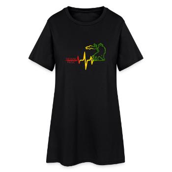 Icône du rythme du reggae Lion - Robe T-shirt Femme - noir - Devant