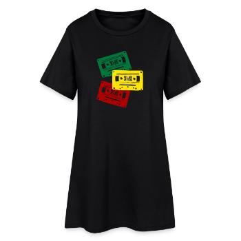 Cassette Colors Trio - Robe T-shirt Femme - noir - Devant
