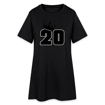 20 - Women’s T-Shirt Dress - black - Front