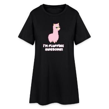 Cool Llama - Women’s T-Shirt Dress - black - Front