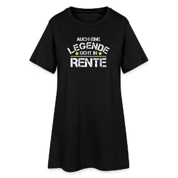 Pension Rente Rentner Legende Geschenk - Frauen T-Shirt-Kleid - Schwarz - Vorne