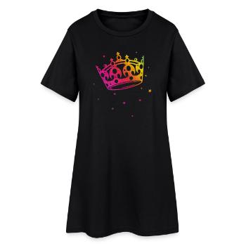 Couronne Glitter Rainbow Love CSD LGBT - Robe T-shirt Femme - noir - Devant