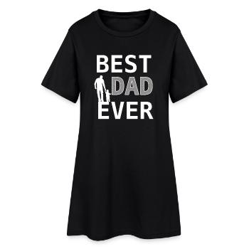 Meilleur papa de tous les temps – Papadesign - Robe T-shirt Femme - noir - Devant