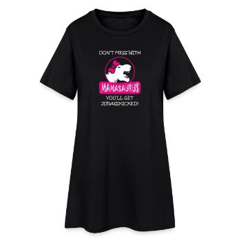 Mamasaurus Rex Dinosaurier Autismus Muttertag - Frauen T-Shirt-Kleid - Schwarz - Vorne