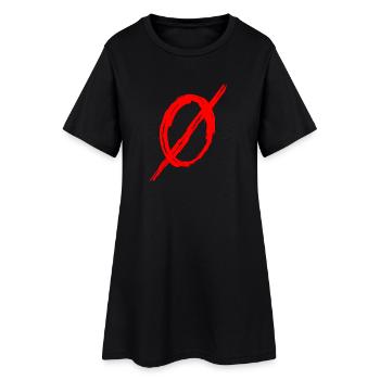 Zero Blood - Women’s T-Shirt Dress - black - Front