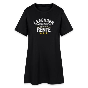 Legende Pension Rente Rentner Geschenk Ruhestand - Frauen T-Shirt-Kleid - Schwarz - Vorne