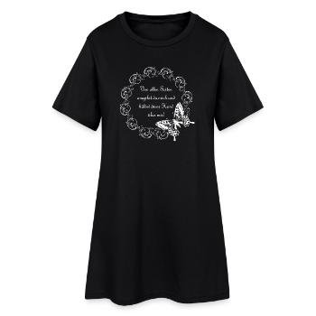 Psalm 139 - Frauen T-Shirt-Kleid - Schwarz - Vorne