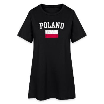 Typographie de l’Arc du drapeau polonais - Robe T-shirt Femme - noir - Devant