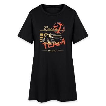 team racing gtr auto geschenkidee - Frauen T-Shirt-Kleid - Schwarz - Vorne