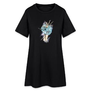 ballet - Robe T-shirt Femme - noir - Devant