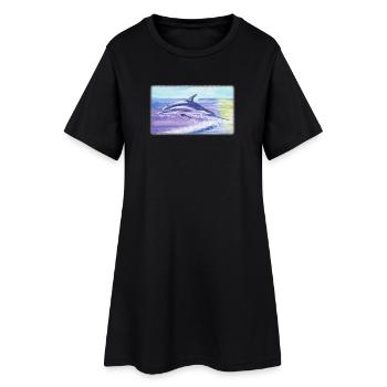 Engel der Meere - Sonja Ariel von Staden - Frauen T-Shirt-Kleid - Schwarz - Vorne