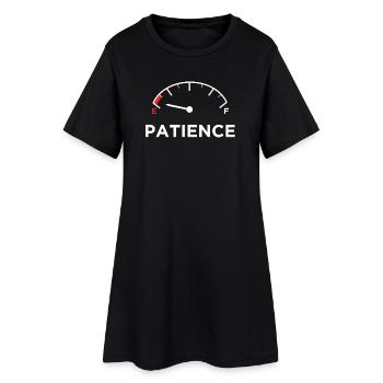 Pas de déclaration de patience impatiente Drôle d’humour - Robe T-shirt Femme - noir - Devant