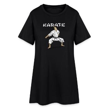 karate - Robe T-shirt Femme - noir - Devant