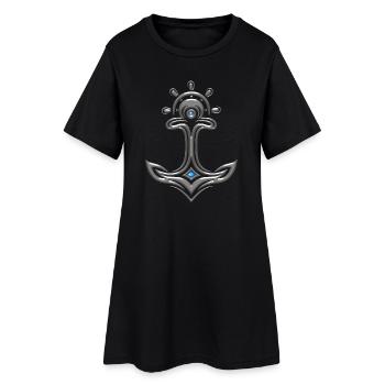 Odin Thor Anker - Robe T-shirt Femme - noir - Devant