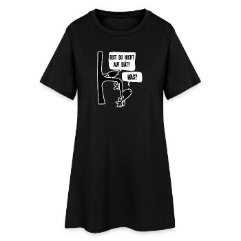 Graisse surpoids joufflu Drôle Drôle Proverbes - Robe T-shirt Femme - noir - Devant